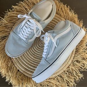 VANS Old Skool Ballad Blue Canvas And Suede Skate Sneakers M 7.5 W9